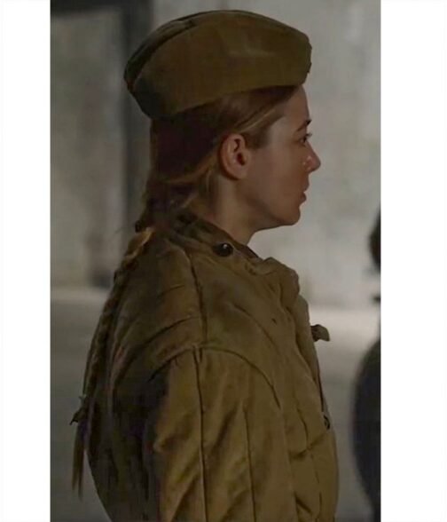 Charlotte Vega Burial Brown Jacket - Image 7