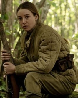 Charlotte Vega Burial Brown Jacket