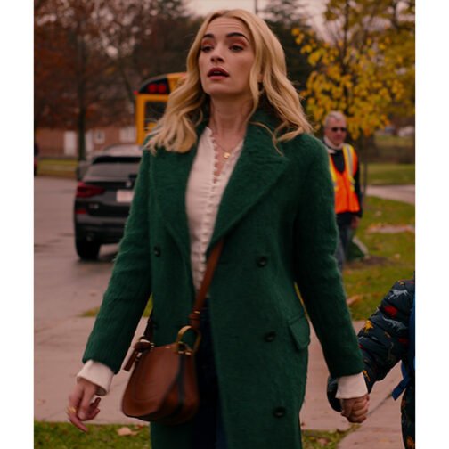 Ginny & Georgia Brianne Howey Green Coat - Image 5