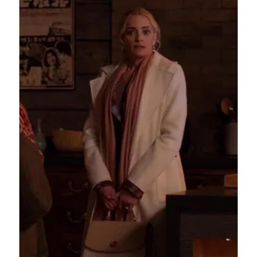 Ginny & Georgia Brianne Howey White Coat - Image 6