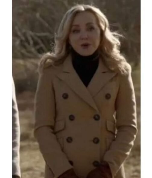 Geneva Carr Bull Double Breasted Camel Brown Coat - Image 3
