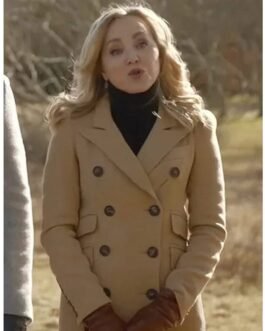 Geneva Carr Bull Double Breasted Camel Brown Coat