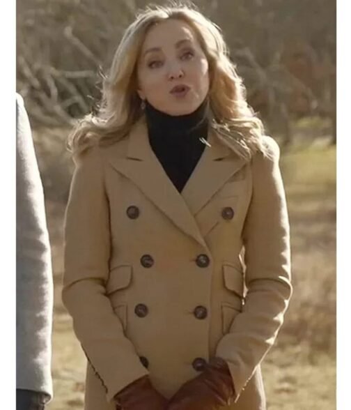 Geneva Carr Bull Double Breasted Camel Brown Coat - Image 2