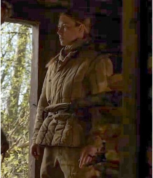 Charlotte Vega Burial Brown Jacket - Image 5