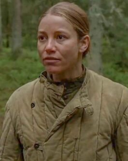 Charlotte Vega Burial Brown Jacket