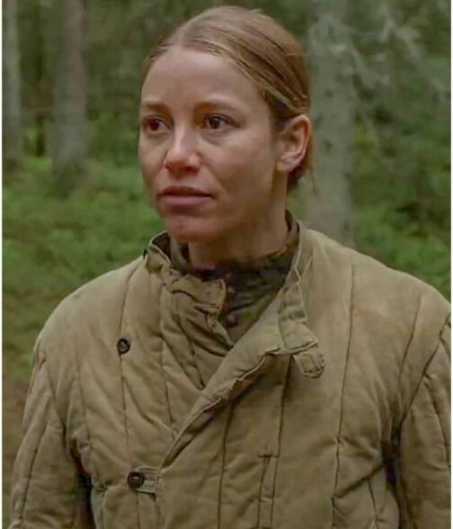 Charlotte Vega Burial Brown Jacket - Image 2