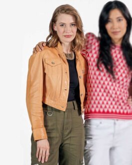 The Love Club Camille Stopps Leather Jacket
