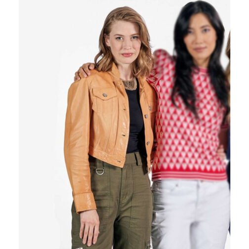 The Love Club Camille Stopps Leather Jacket - Image 2