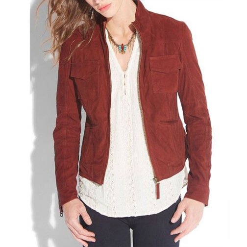 Legacies Season 4 Candice King Suede Jacket - Image 4