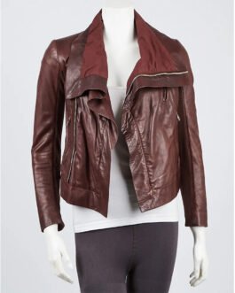 Unforgettable S03 Poppy Montgomery Leather Jacket