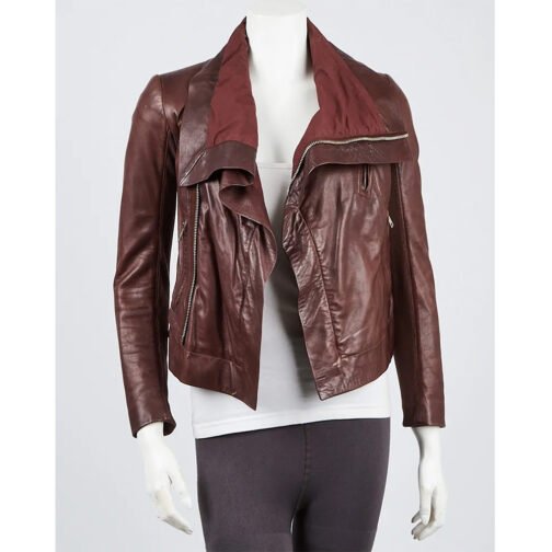 Unforgettable S03 Poppy Montgomery Leather Jacket