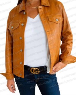 Kylie Bunbury Big Sky Season 3 Brown Leather Jacket