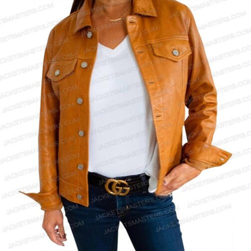 Kylie Bunbury Big Sky Season 3 Brown Leather Jacket