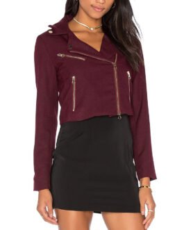 Beauty and the Beast Kristin Kreuk Burgundy Jacket