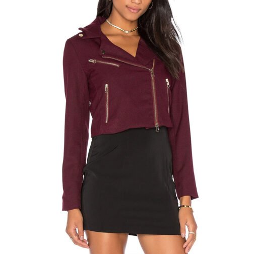 Beauty and the Beast Kristin Kreuk Burgundy Jacket