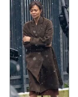 All The Old Knives Thandiwe Newton Brown Coat