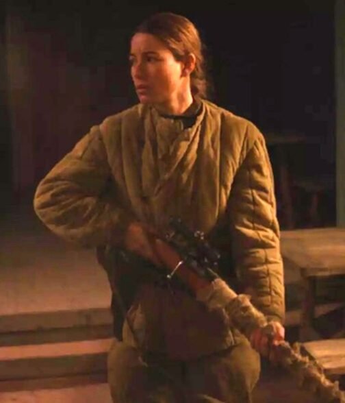 Charlotte Vega Burial Brown Jacket - Image 3