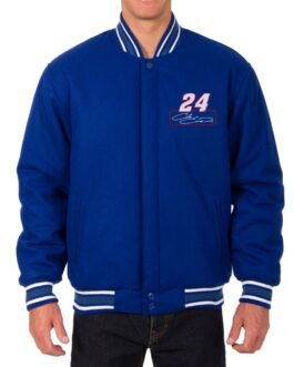 Varsity Chase Elliott Royal Blue Wool Jacket