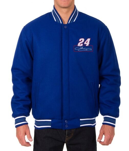 Varsity Chase Elliott Royal Blue Wool Jacket