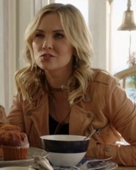 Chesapeake Shores S04 Emilie Ullerup Brown Leather Jacket
