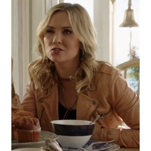 Chesapeake Shores S04 Emilie Ullerup Brown Leather Jacket - Image 2