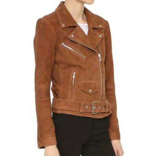 Chicago P.D. S07 Lisseth Chavez Suede Jacket - Image 3