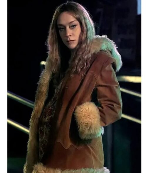 Russian Doll S02 Chloe Sevigny Suede Shearling Coat - Image 2