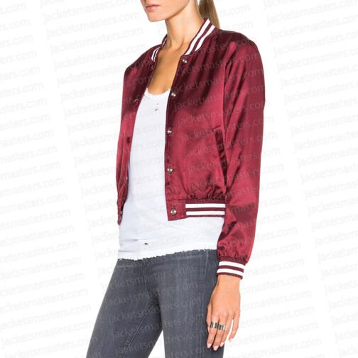 The Voice Season 10 Christina Aguilera Burgundy Jacket - Image 5