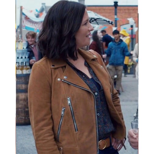 Chyler Leigh The Way Home Suede Jacket - Image 7