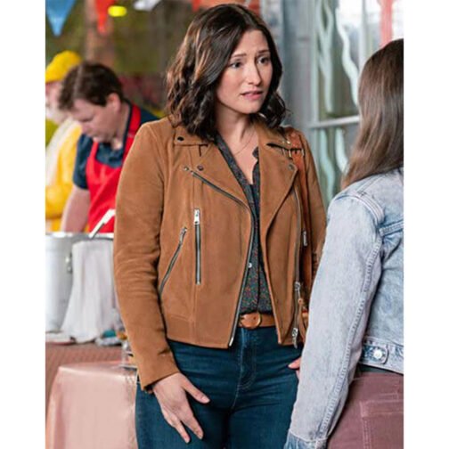 Chyler Leigh The Way Home Suede Jacket - Image 9