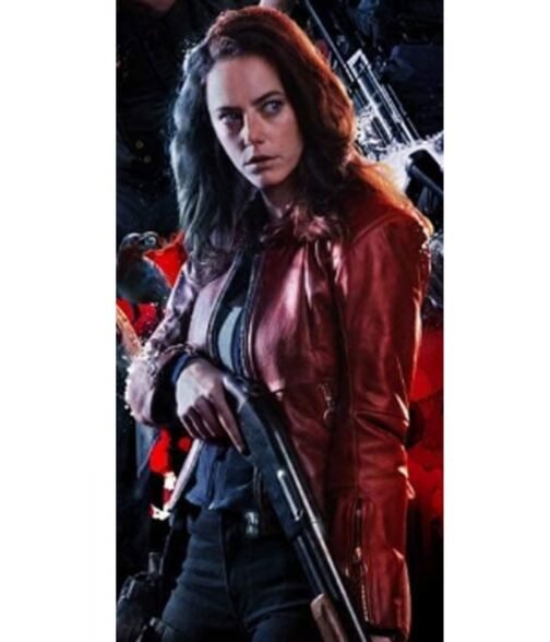 RE Welcome To Raccoon City Claire Redfield Leather Jacket - Image 2
