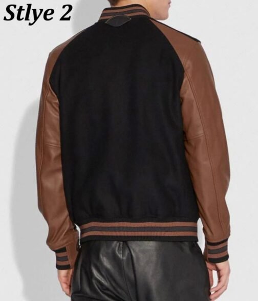 Varsity Icon Leather & Wool Jacket - Image 6