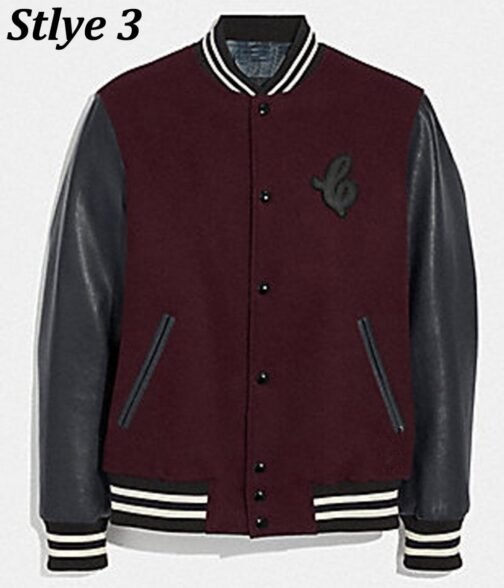Varsity Icon Leather & Wool Jacket - Image 3
