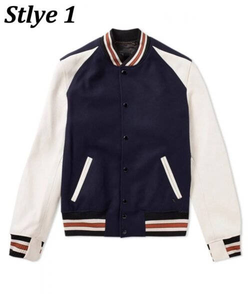 Varsity Icon Leather & Wool Jacket