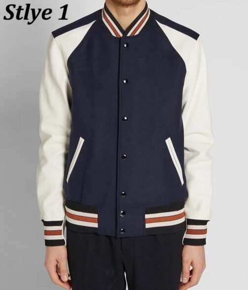 Varsity Icon Leather & Wool Jacket - Image 8