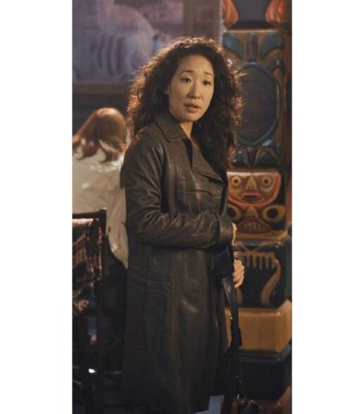 Sandra Oh Grey’s Anatomy Brown Coat - Image 2