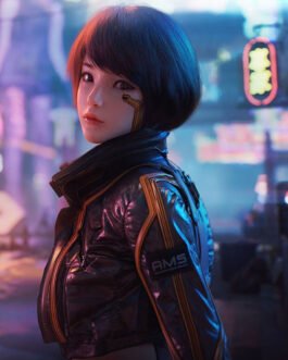 Cyberpunk Syn Brown Leather Jacket