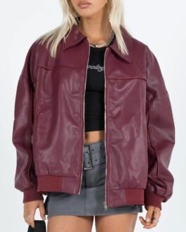Daddy Issues Aimee Lou Wood Bomber Leather Jacket