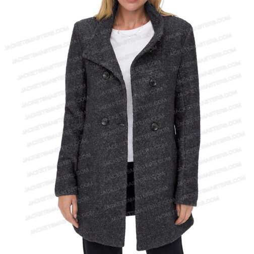If I Only Had Christmas Candace Cameron Bure Wool Coat - Image 4