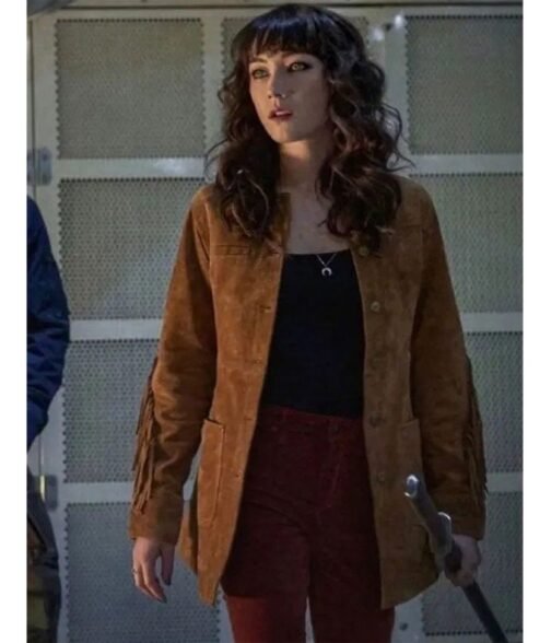 Day Shift Natasha Liu Bordizzo Fringe Suede Jacket - Image 2