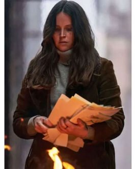 Felicity Jones Dead Shot Coat