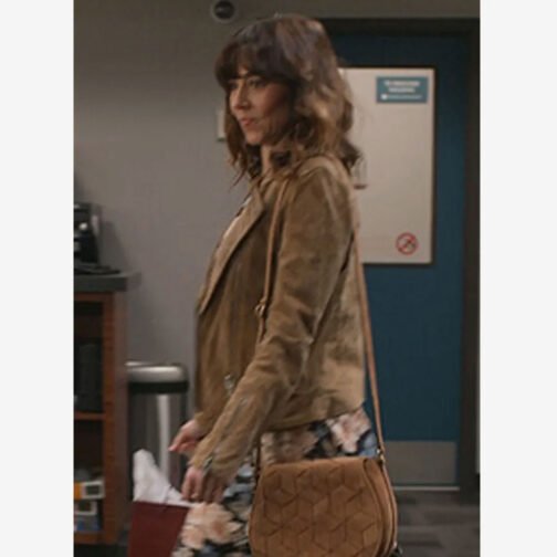 Dead To Me Linda Cardellini Suede Leather Jacket - Image 8