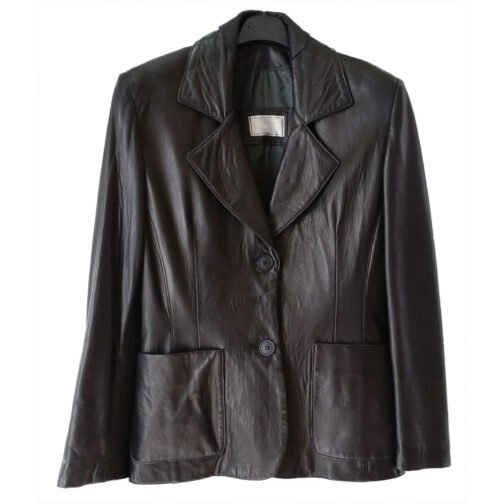 Transatlantic Deleila Piasko Leather Blazer - Image 3