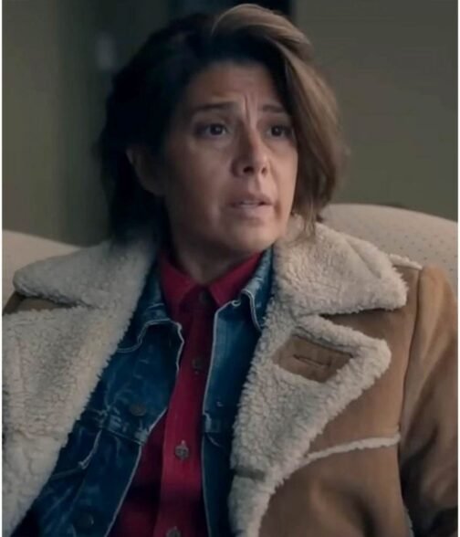 Delia’s Gone Marisa Tomei Suede Leather Coat - Image 3