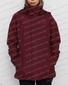 Devil in Ohio Sam Jaeger Maroon Coat