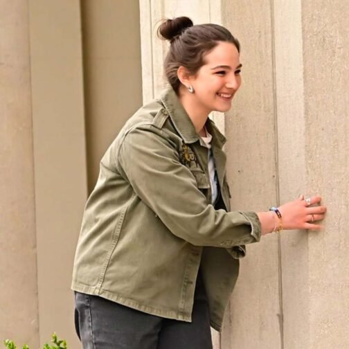 Gabriella Baldacchino Disenchanted Green Cotton Jacket - Image 12