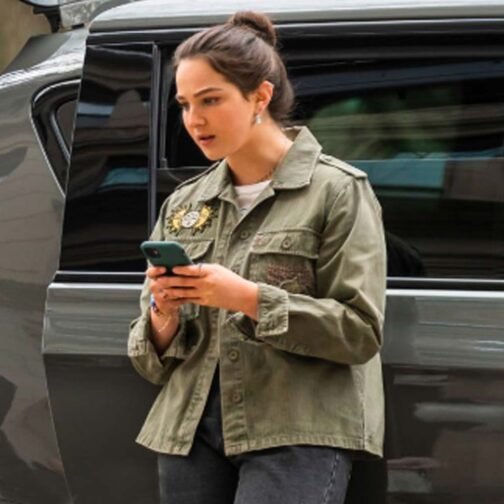 Gabriella Baldacchino Disenchanted Green Cotton Jacket - Image 13