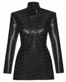 Karrueche Tran Divinity Leather Coat