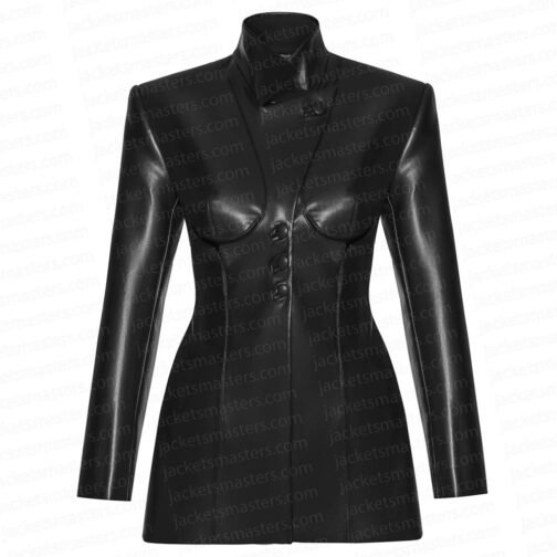 Karrueche Tran Divinity Leather Coat