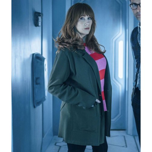 Doctor Who Catherine Tate Green Coat - Image 11